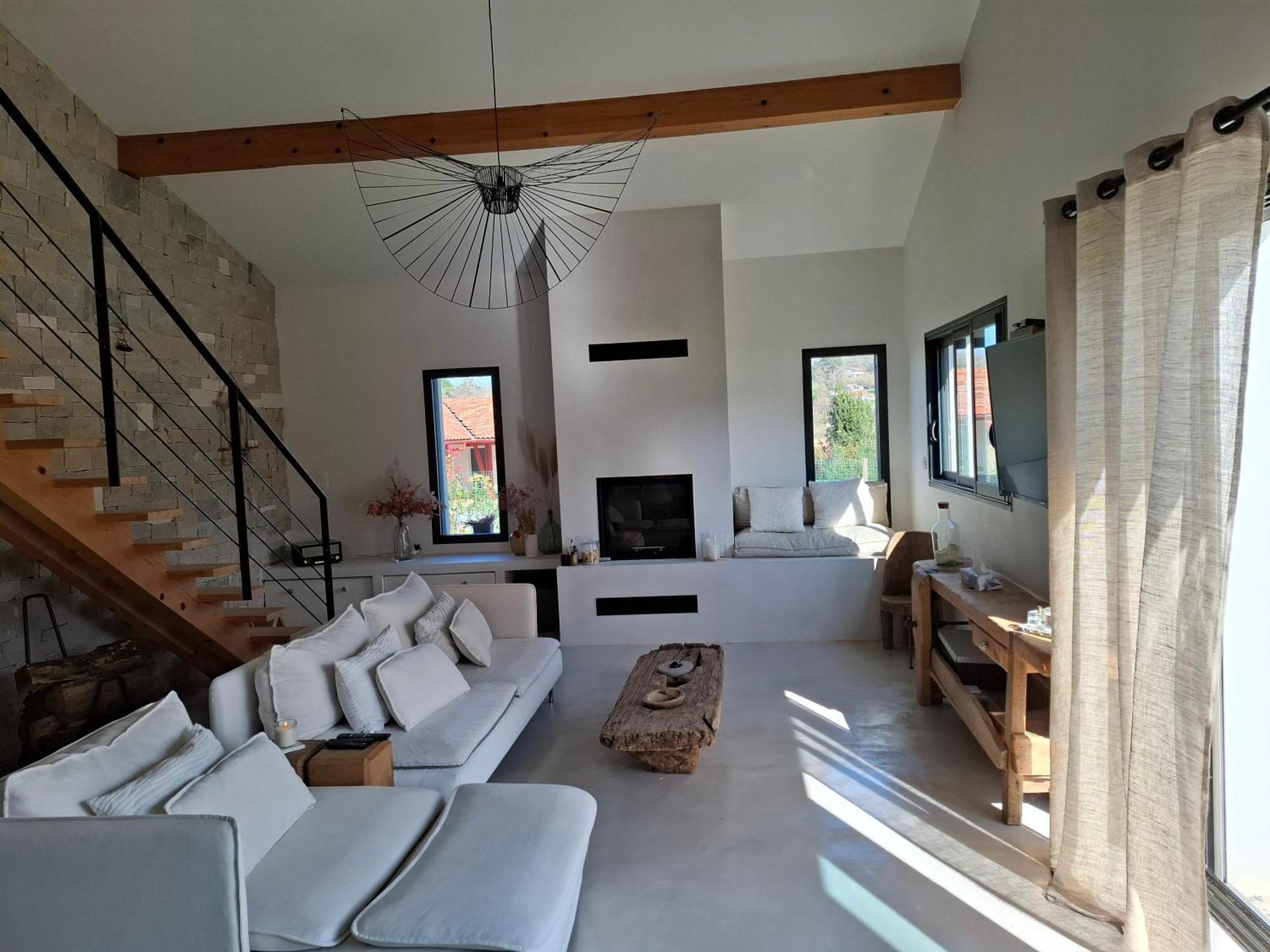 Charmante Villa Familiale Au Calme A 15Min Des Plages آسكا الغرفة الصورة